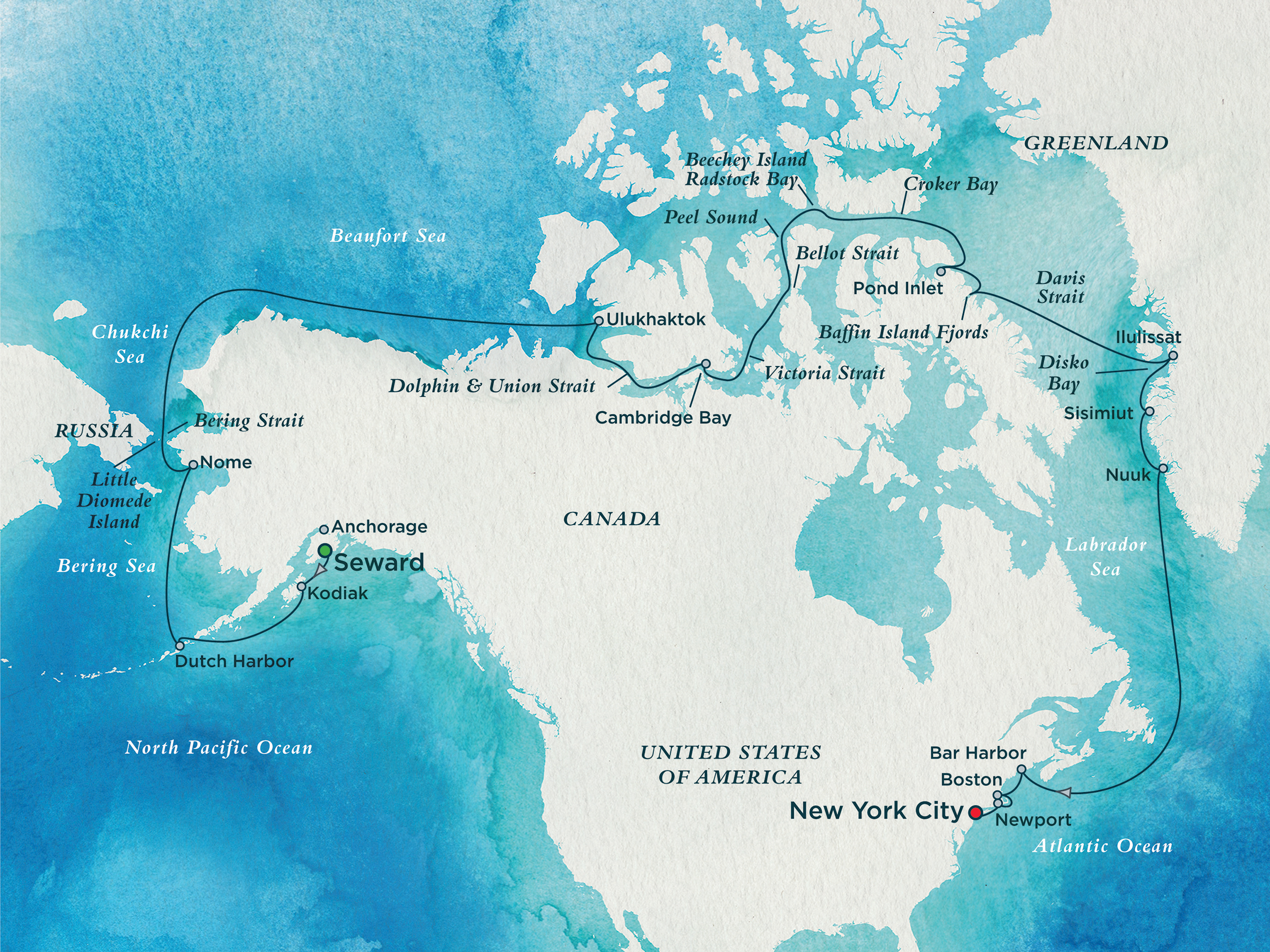 map north west passage